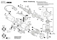Bosch 0 601 375 0GG GWS 660 Angle Grinder 110 V / GB Spare Parts GWS660